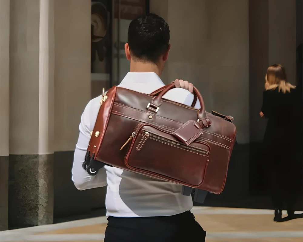 best leather carry on luggage